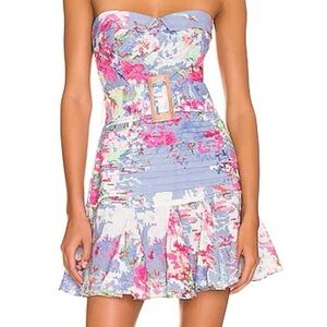 Hemant & nandita short dress with tie belt